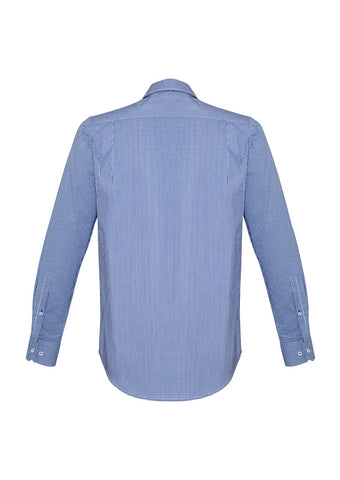 Newport Mens Long Sleeve Shirt French Navy back view
