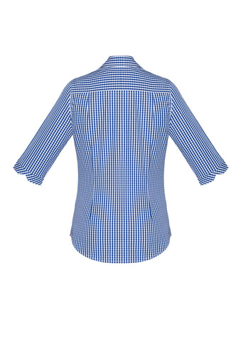 Springfield Womens 3/4 Sleeve Shirt French Navy back view