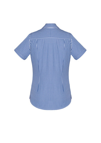Springfield Womens Short Sleeve Shirt French Navy back view
