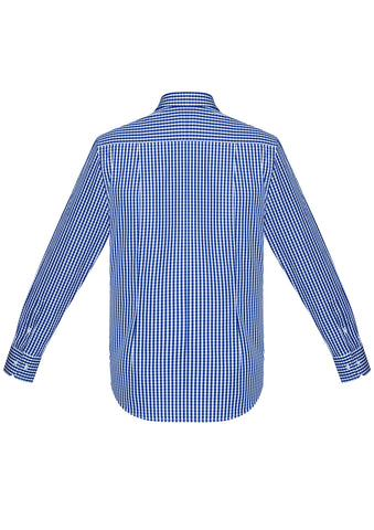 Springfield Mens Long Sleeve Shirt French Navy back view