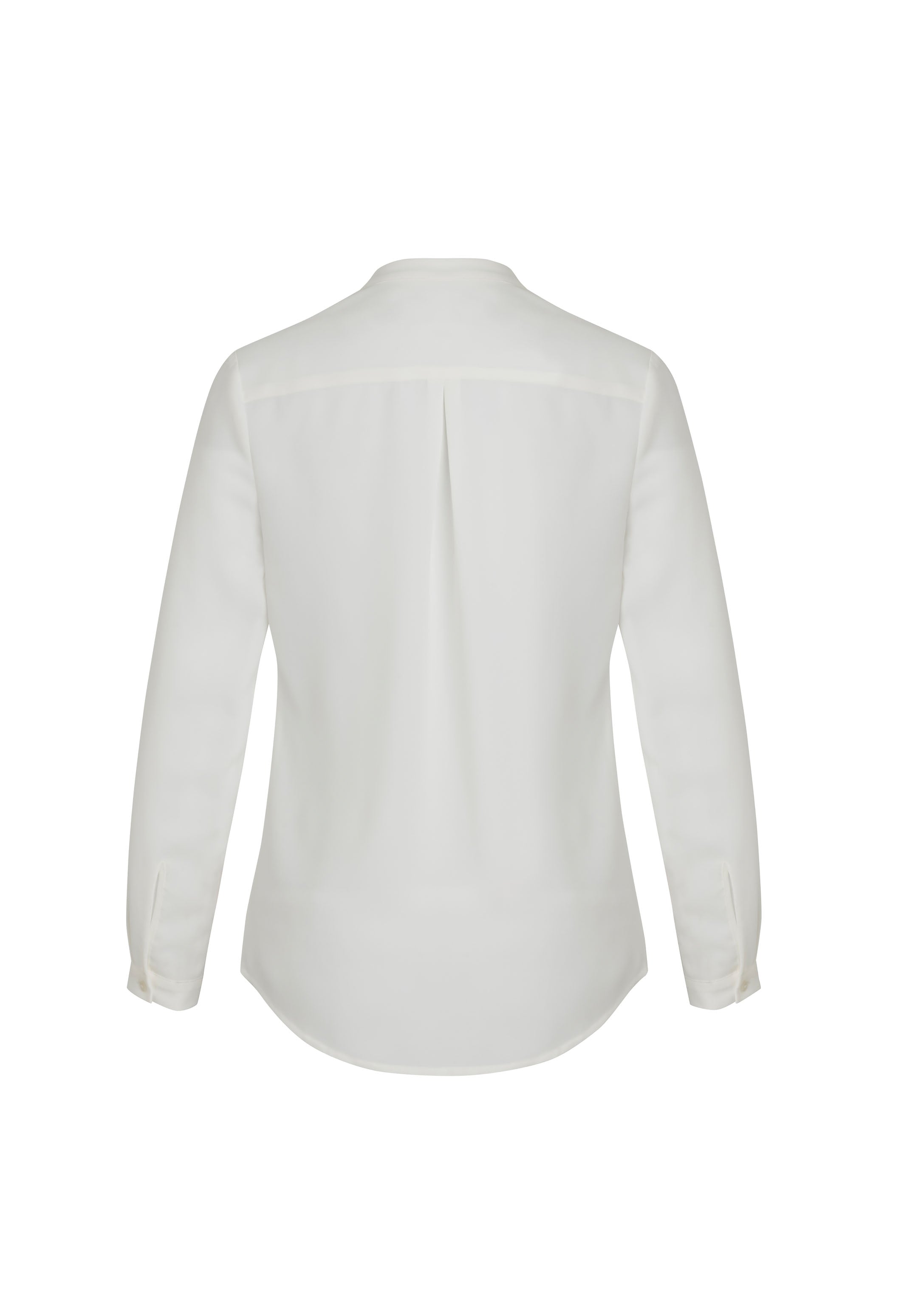 Juliette Womens Long Sleeve Blouse Ivory back view