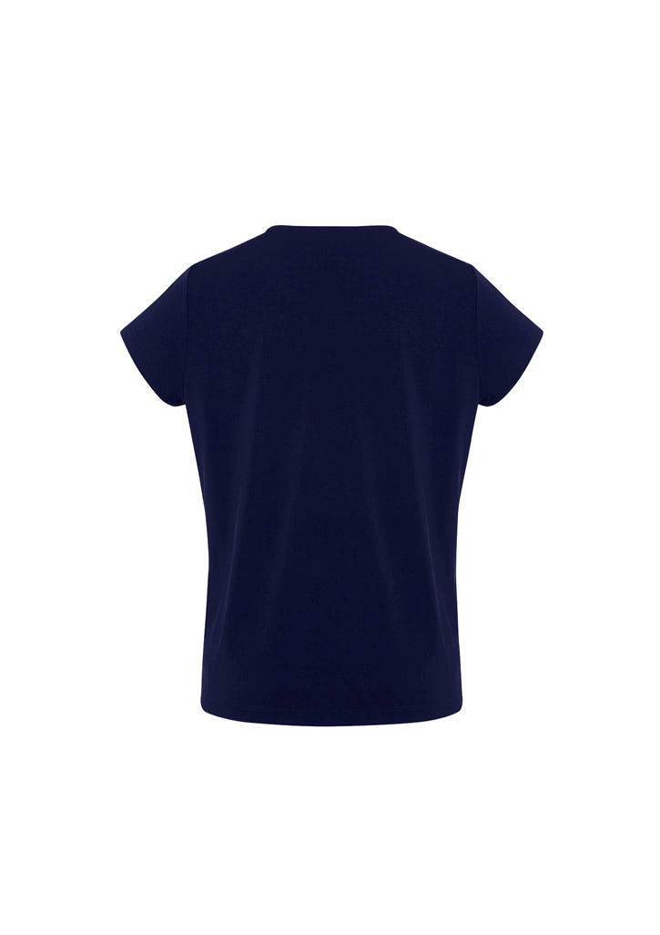 Blaise Womens Short Sleeve Top Navy back view