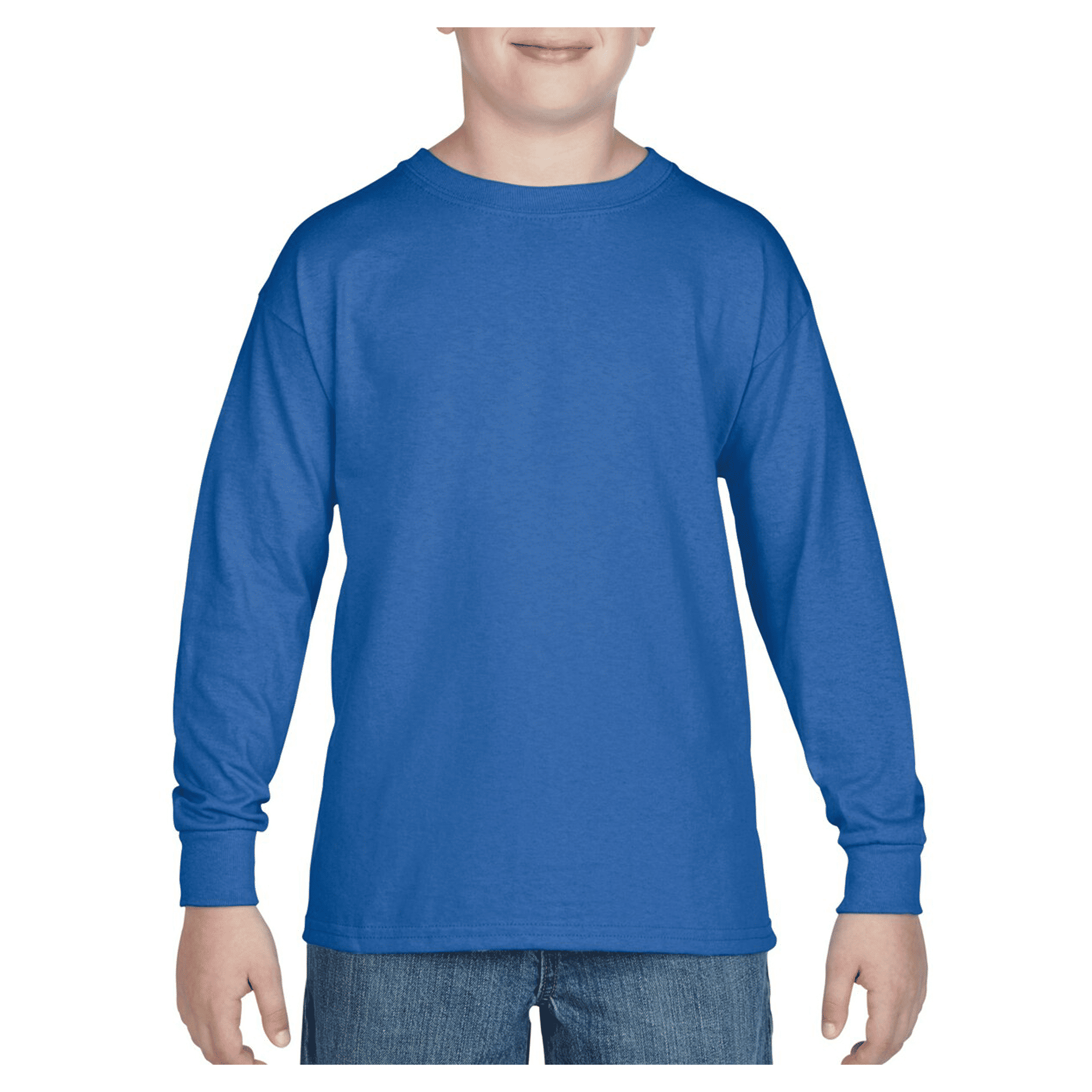5400B Gildan Heavy Cotton Youth Long Sleeve T-shirt - Royal