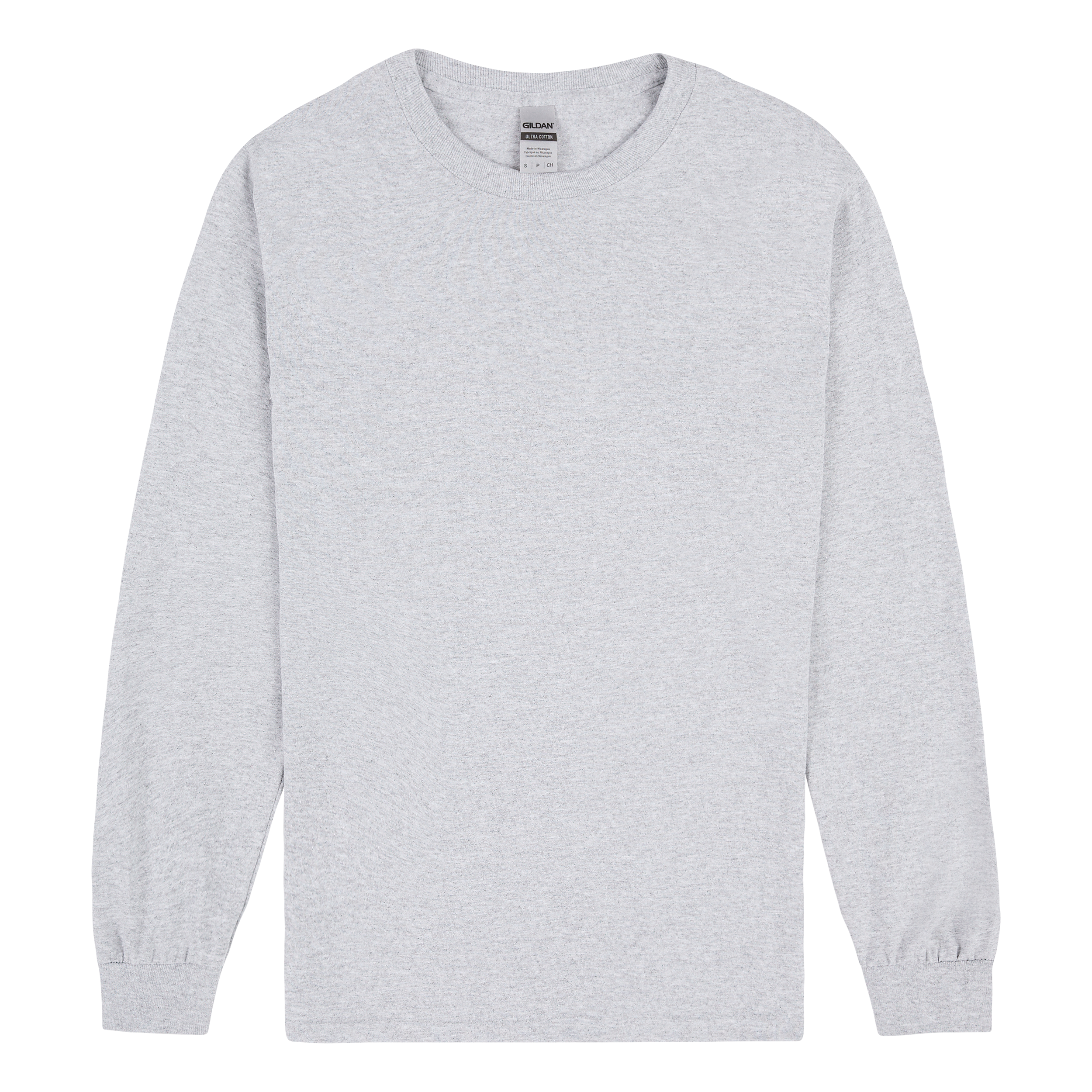 5400 Gildan Heavy Cotton Adult Long Sleeve T-Shirt - Ash Grey