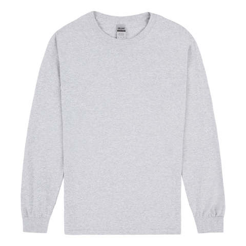 5400 Gildan Heavy Cotton Adult Long Sleeve T-Shirt - Ash Grey