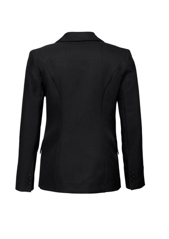 Cool Stretch Womens Longline Jacket Black back view