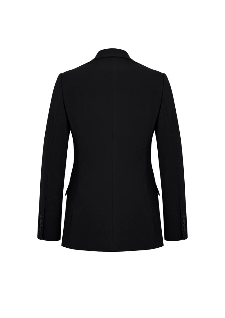 Siena Womens Longline Jacket Black back view
