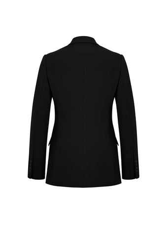 Siena Womens Longline Jacket Black back view