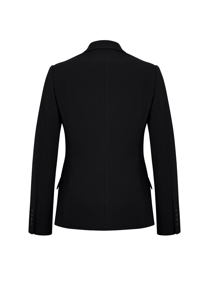 Siena Womens Mid Length Jacket Black back view