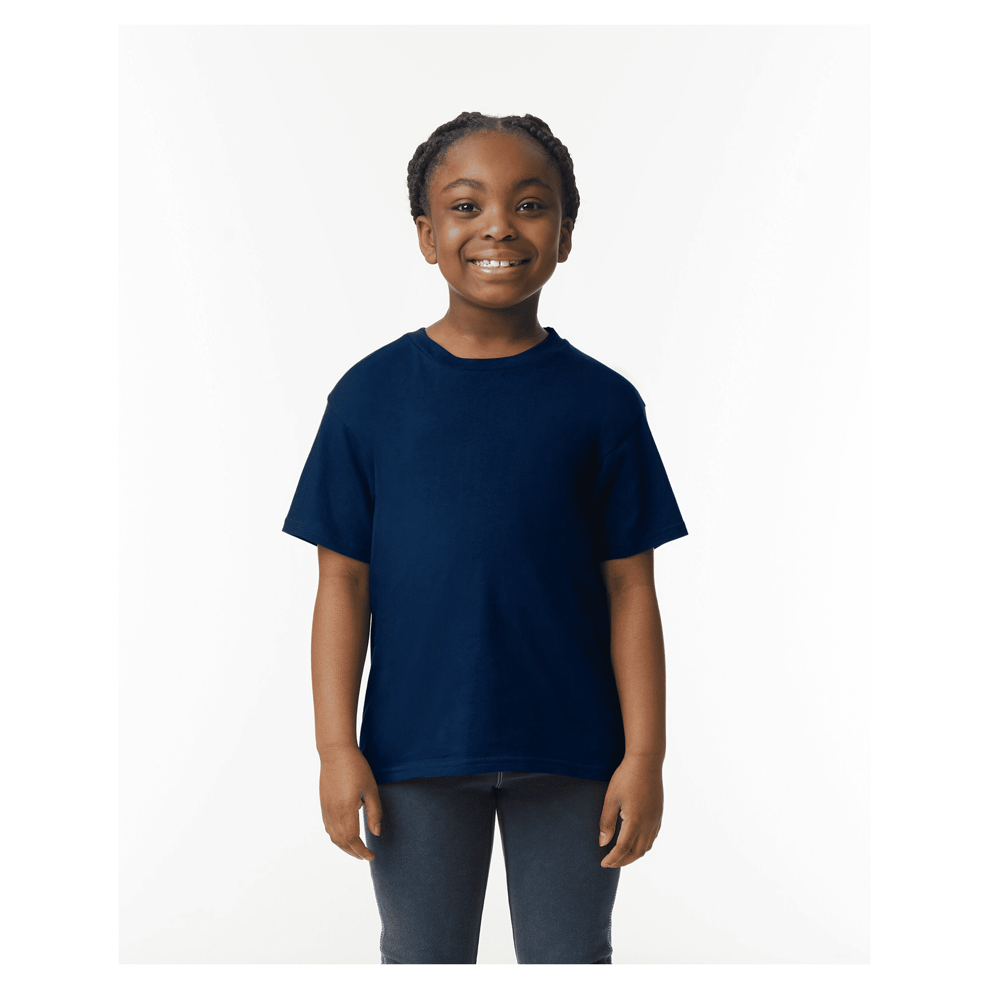 64000B Gildan Youth Softstyle Short Sleeve T-shirt - Navy