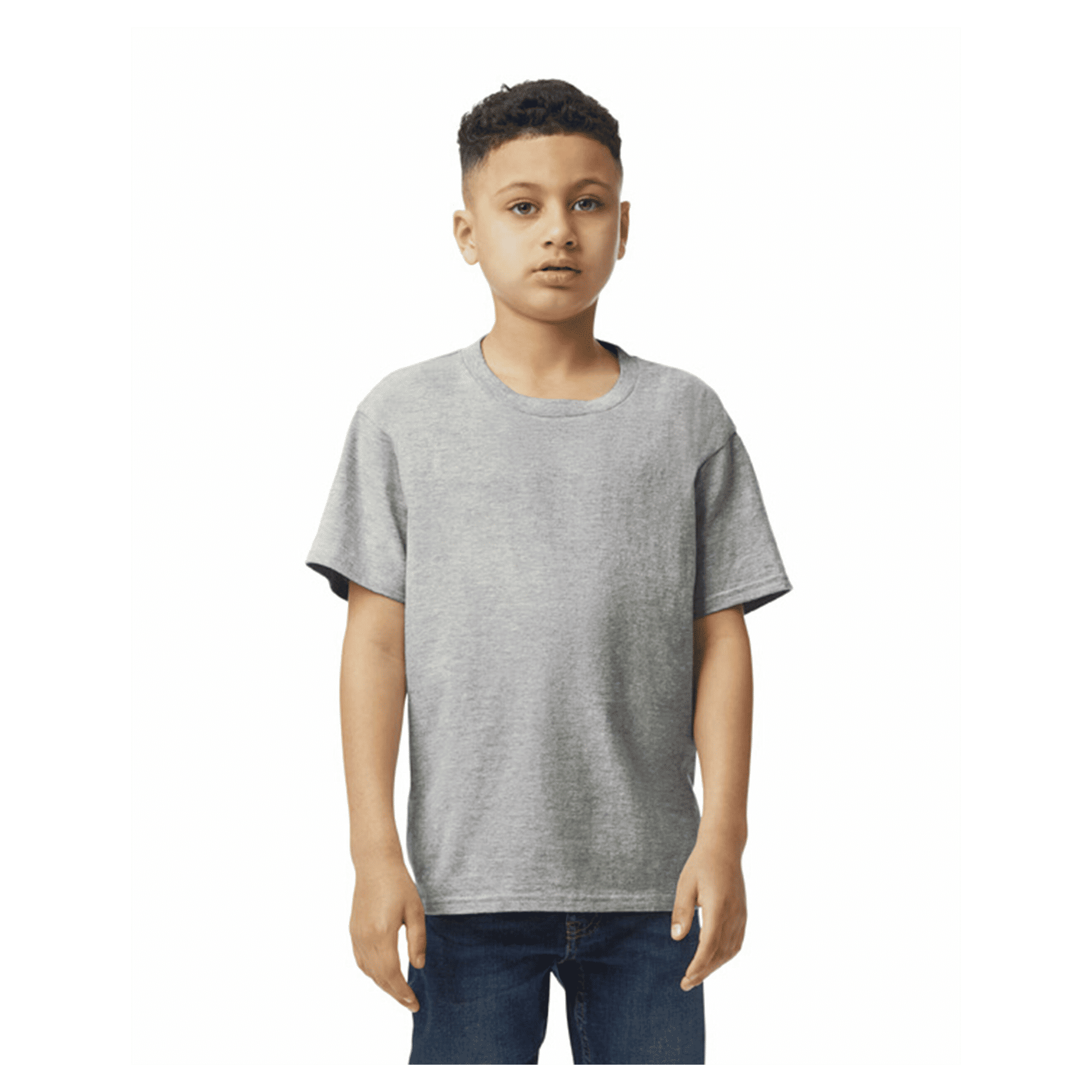 64000B Gildan Youth Softstyle Short Sleeve T-shirt - Sport Grey