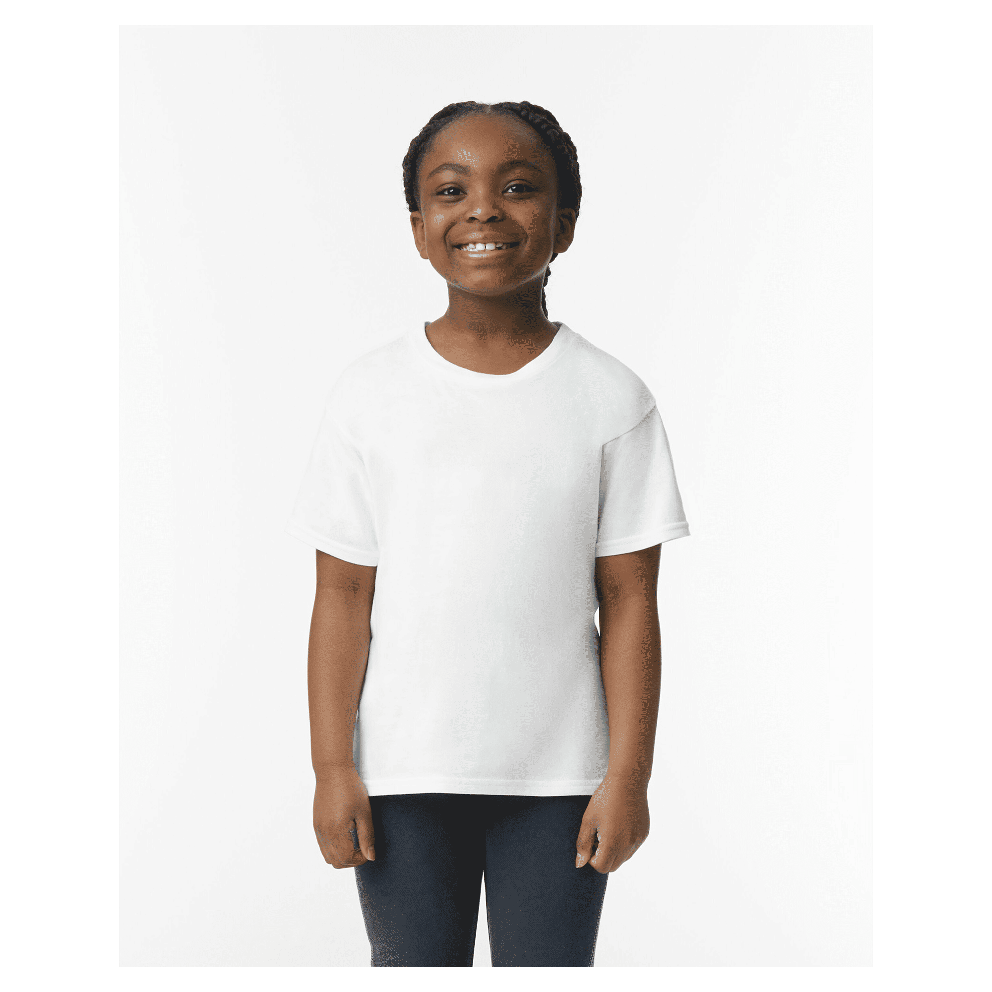 64000B Gildan Youth Softstyle Short Sleeve T-shirt - White
