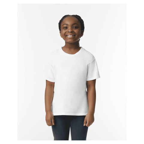 64000B Gildan Youth Softstyle Short Sleeve T-shirt - White