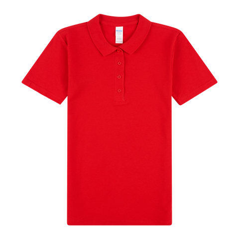 64800L Gildan Softstyle Ladies' Double Pique Polo - Red