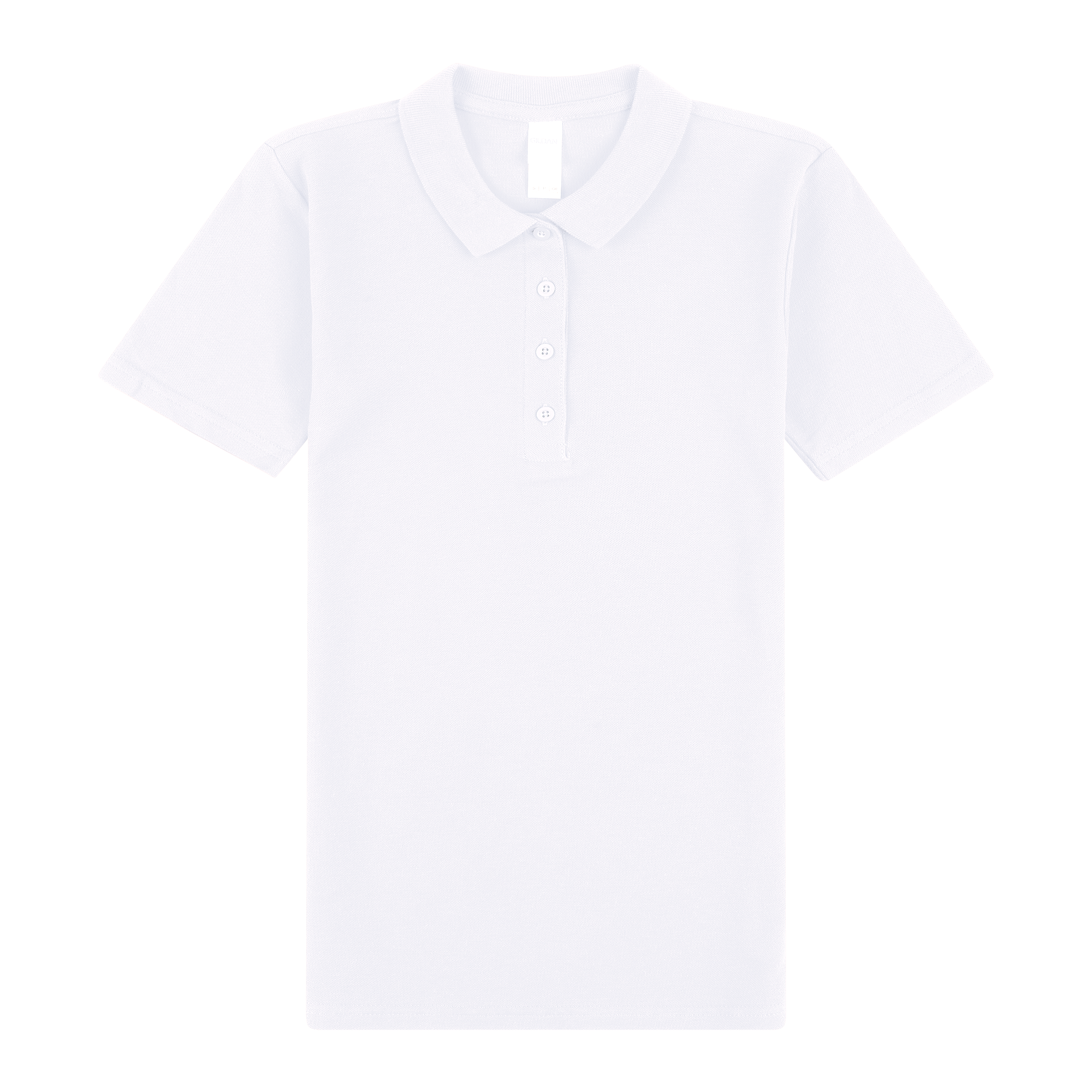 64800L Gildan Softstyle Ladies' Double Pique Polo - White