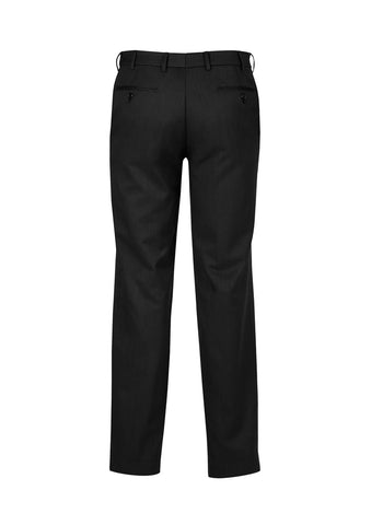 Cool Stretch Mens Adjustable Waist Pant (Regular) Black back view