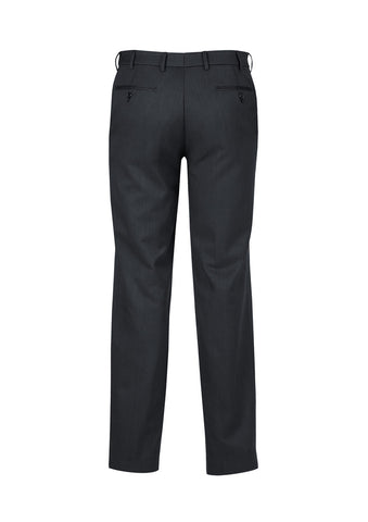 Cool Stretch Mens Adjustable Waist Pant (Regular) Charcoal back view