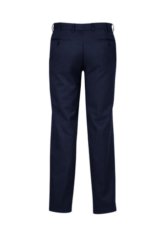 Cool Stretch Mens Adjustable Waist Pant (Regular) Navy back view