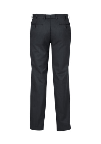 Cool Stretch Mens Adjustable Waist Pant (Stout) Charcoal back view