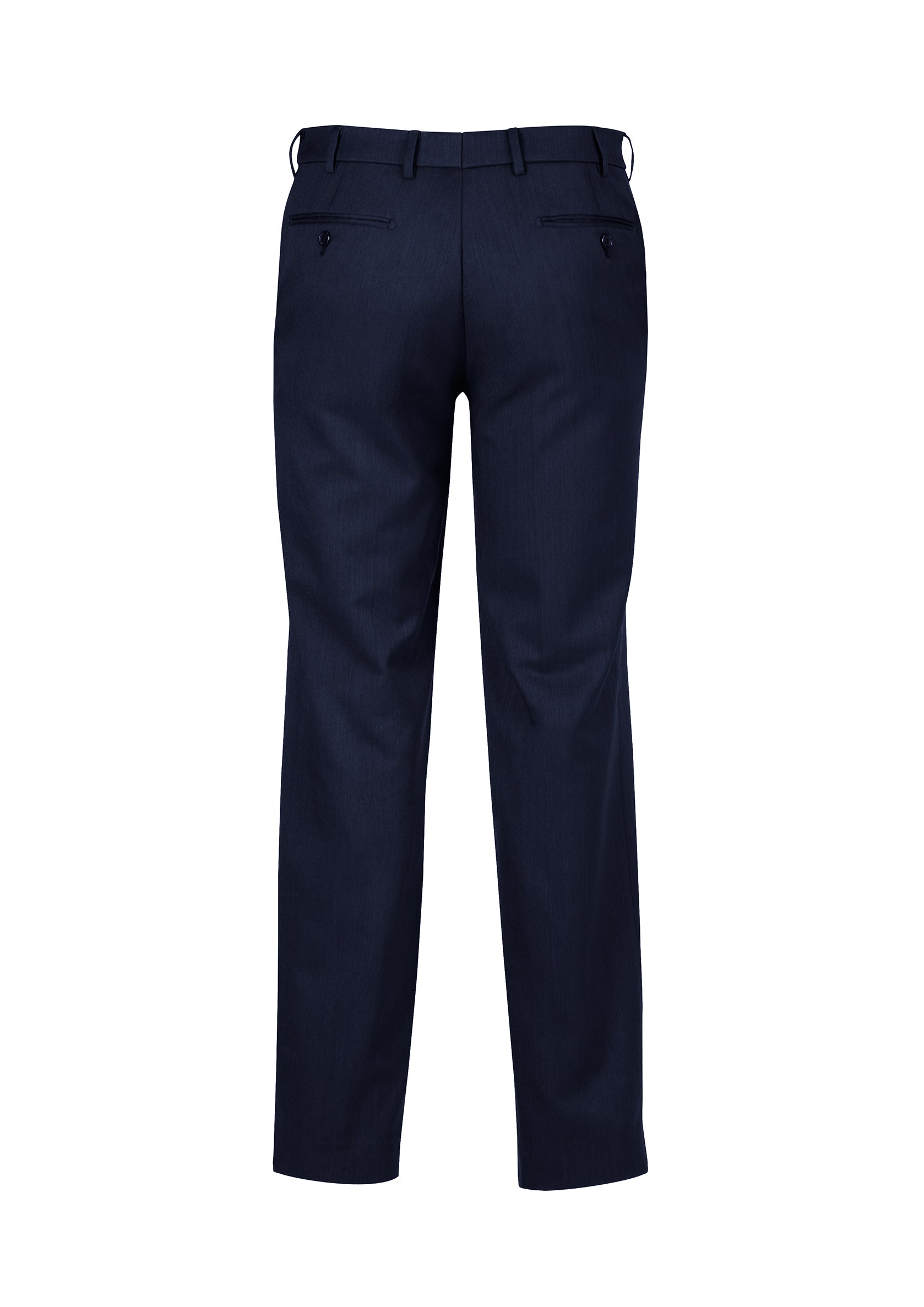 Cool Stretch Mens Adjustable Waist Pant (Stout) Navy back view