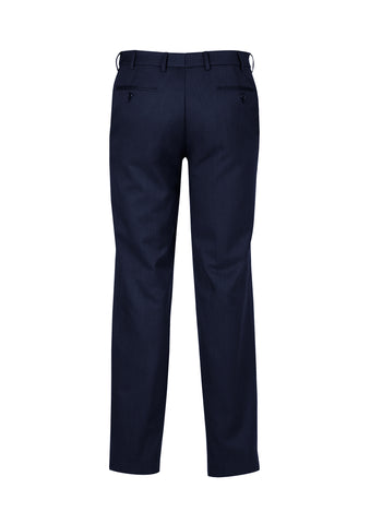 Cool Stretch Mens Adjustable Waist Pant (Stout) Navy back view