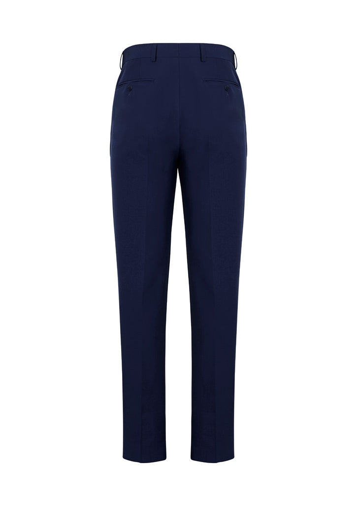 Siena Mens Slim Fit Flat Front Pant (Regular) Marine back view