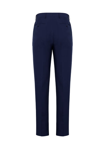 Siena Mens Slim Fit Flat Front Pant (Regular) Marine back view