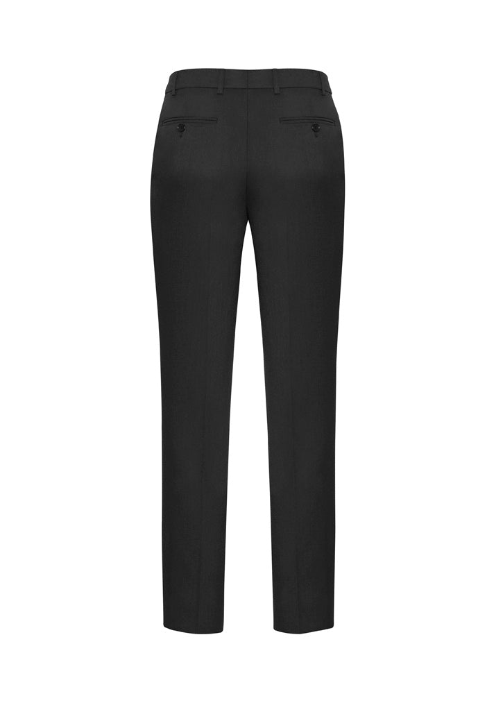 Comfort Wool Stretch Mens Slimline Pant Charcoal back view