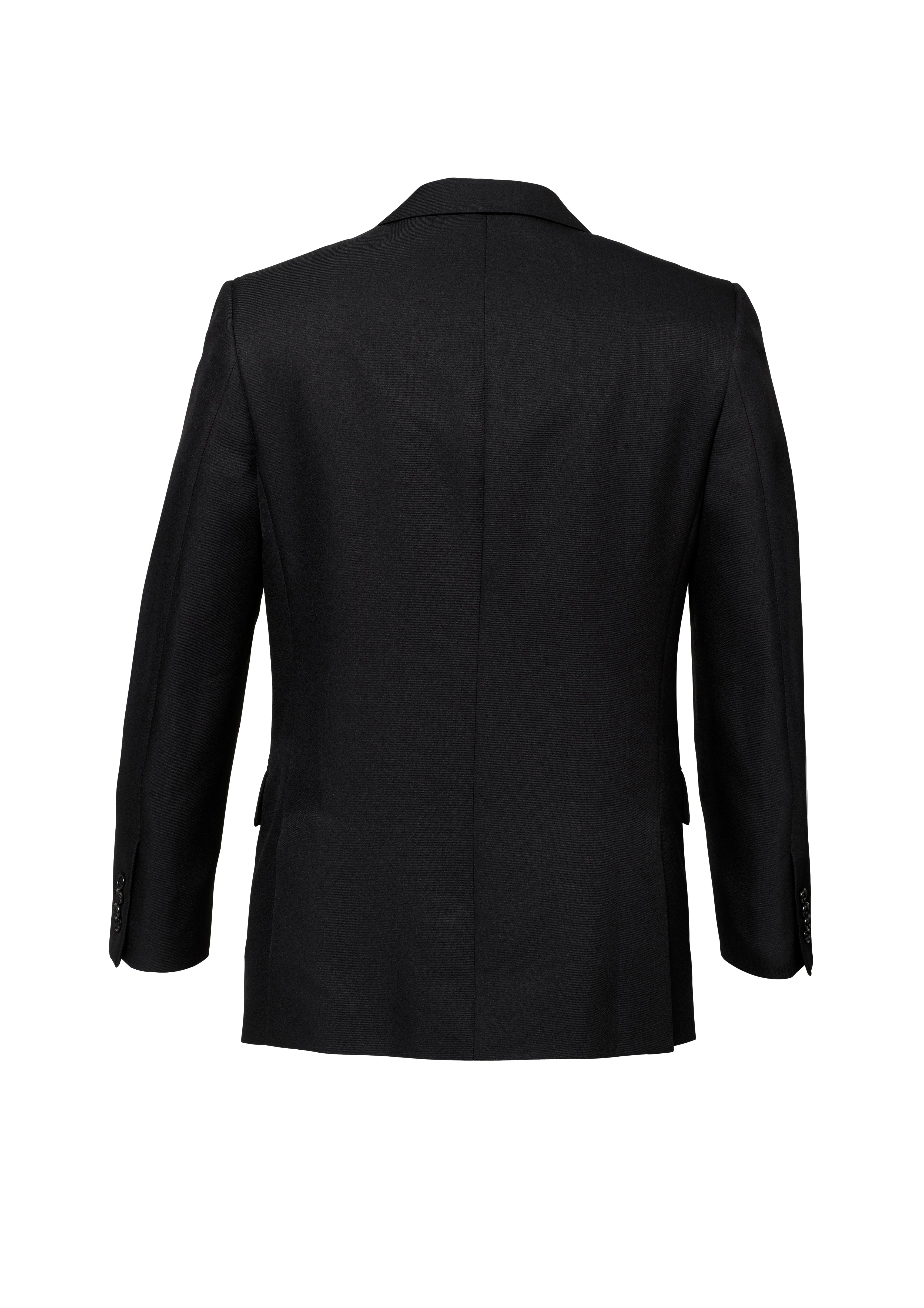 Cool Stretch Mens 2 Button Classic Jacket Black back view