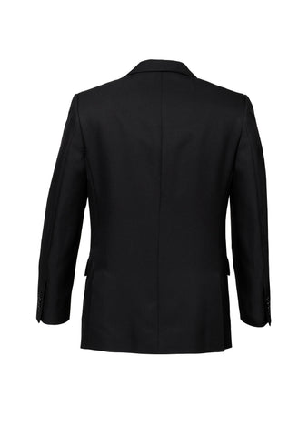 Cool Stretch Mens 2 Button Classic Jacket Black back view