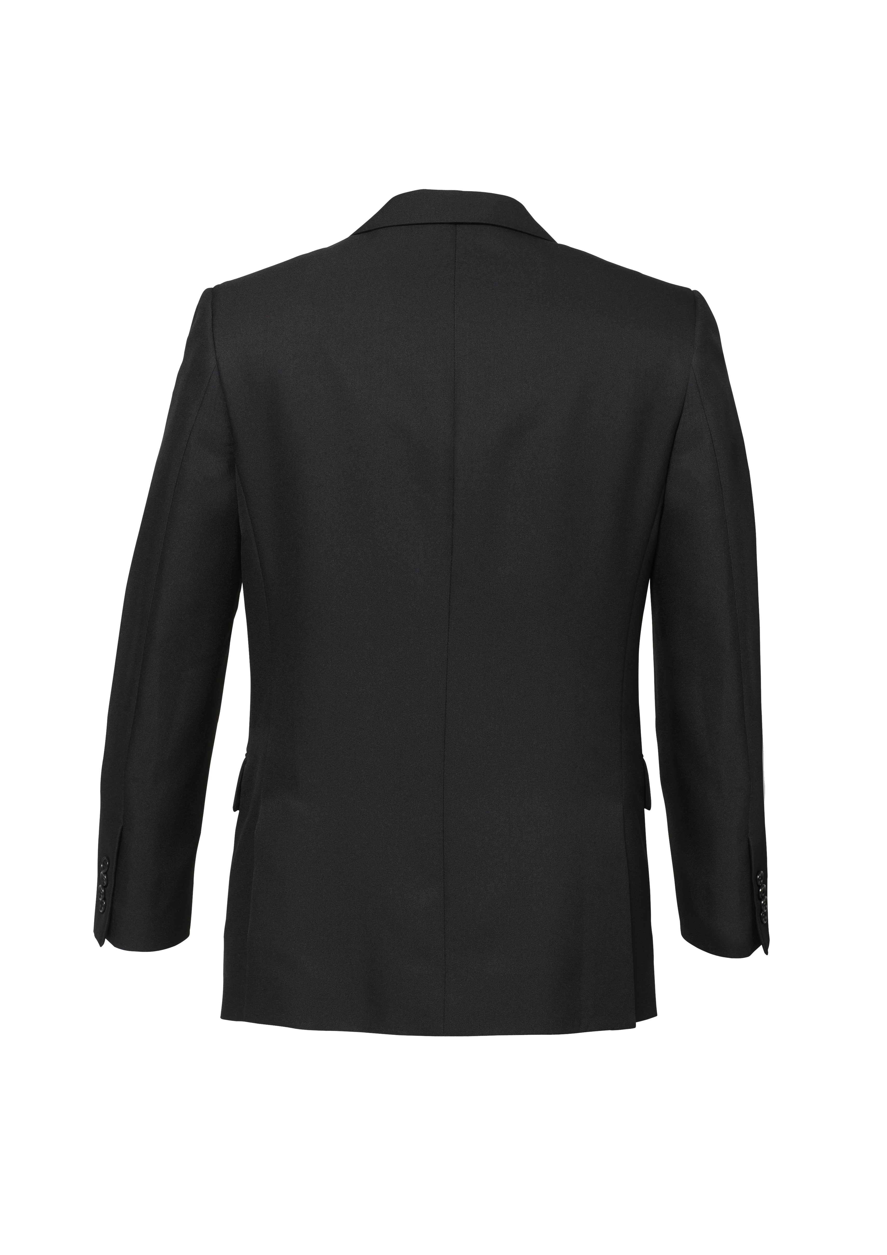 Cool Stretch Mens 2 Button Classic Jacket Charcoal back view