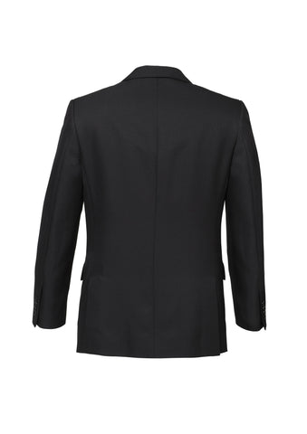 Cool Stretch Mens 2 Button Classic Jacket Charcoal back view