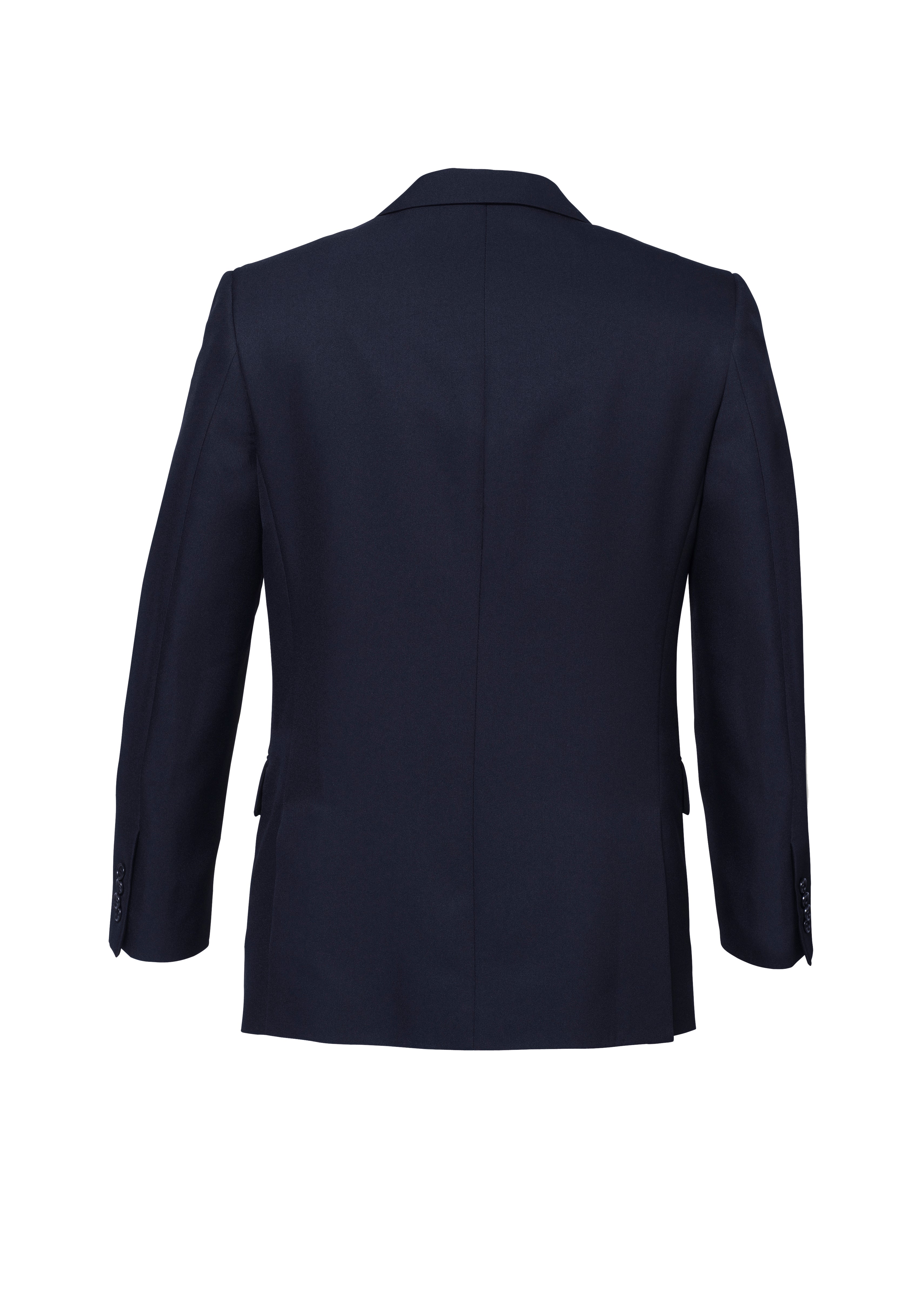 Cool Stretch Mens 2 Button Classic Jacket Navy back view