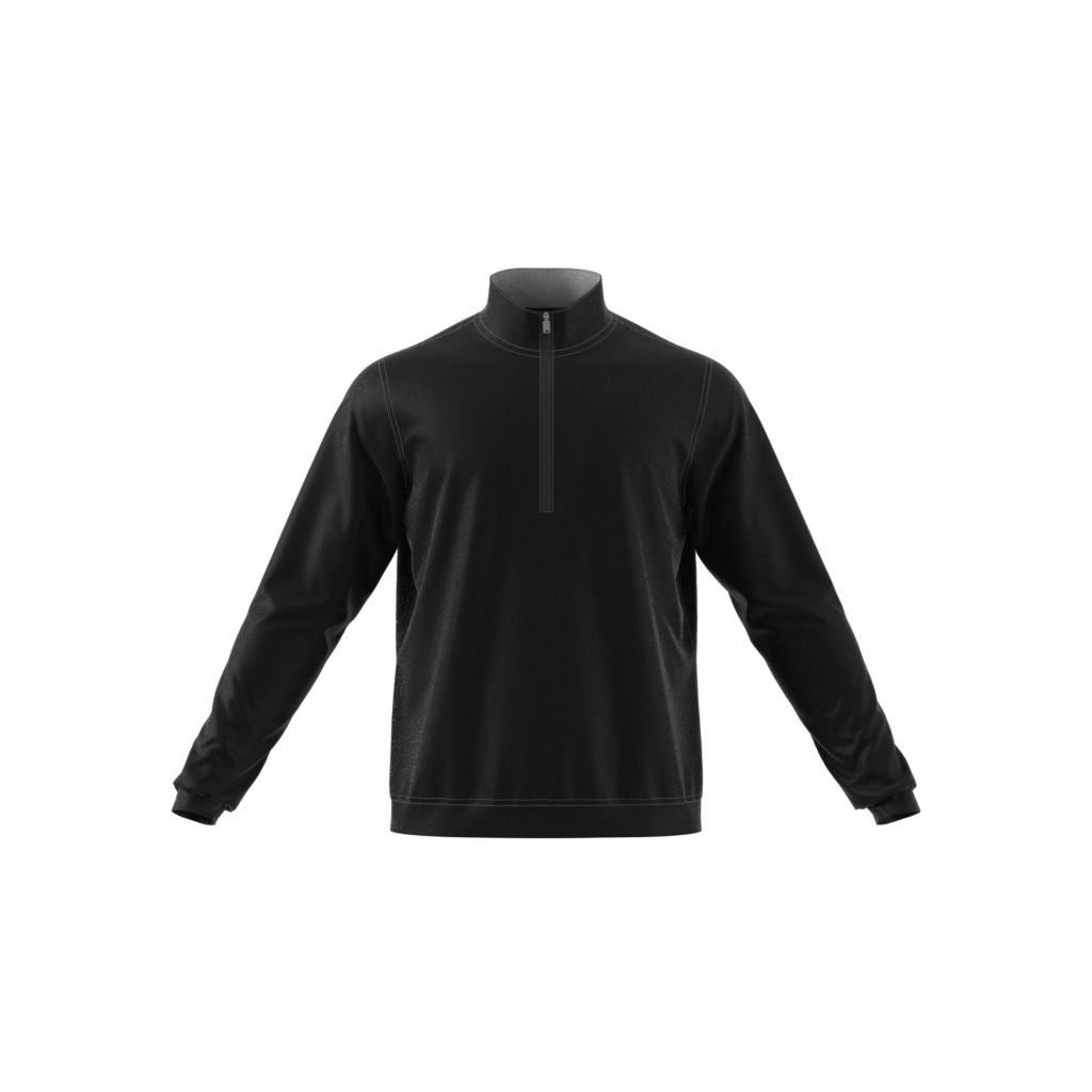 Adidas Mens Elevate Quarter Zip Pullover - Black-1