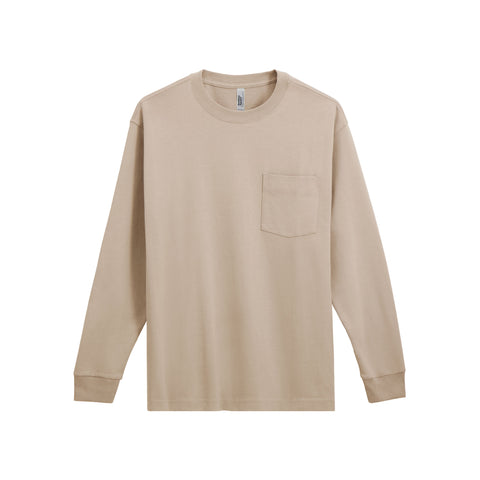 9410 American Apparel Super Heavyweight Long Sleeve T-Shirt with Pocket-2