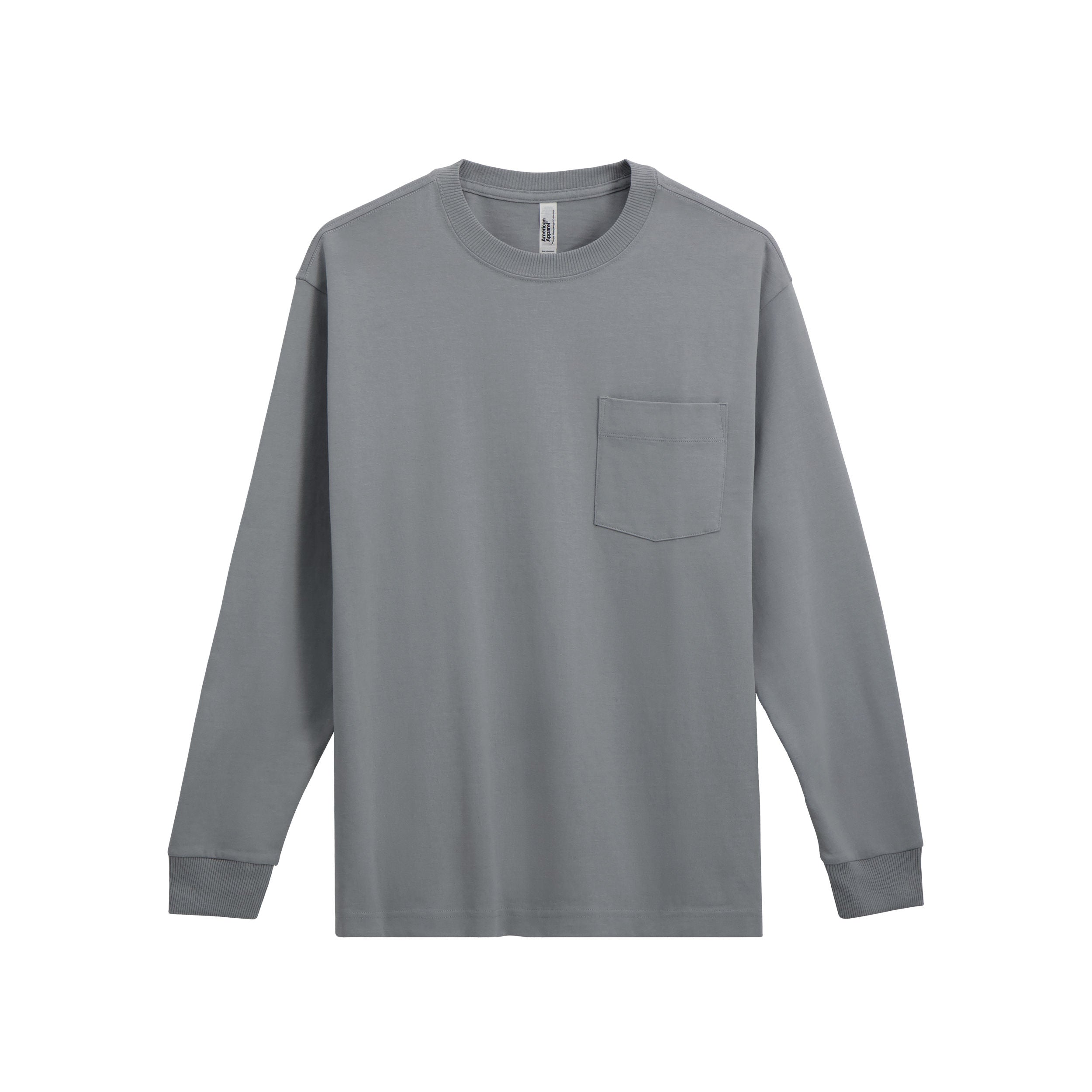 9410 American Apparel Super Heavyweight Long Sleeve T-Shirt with Pocket-3