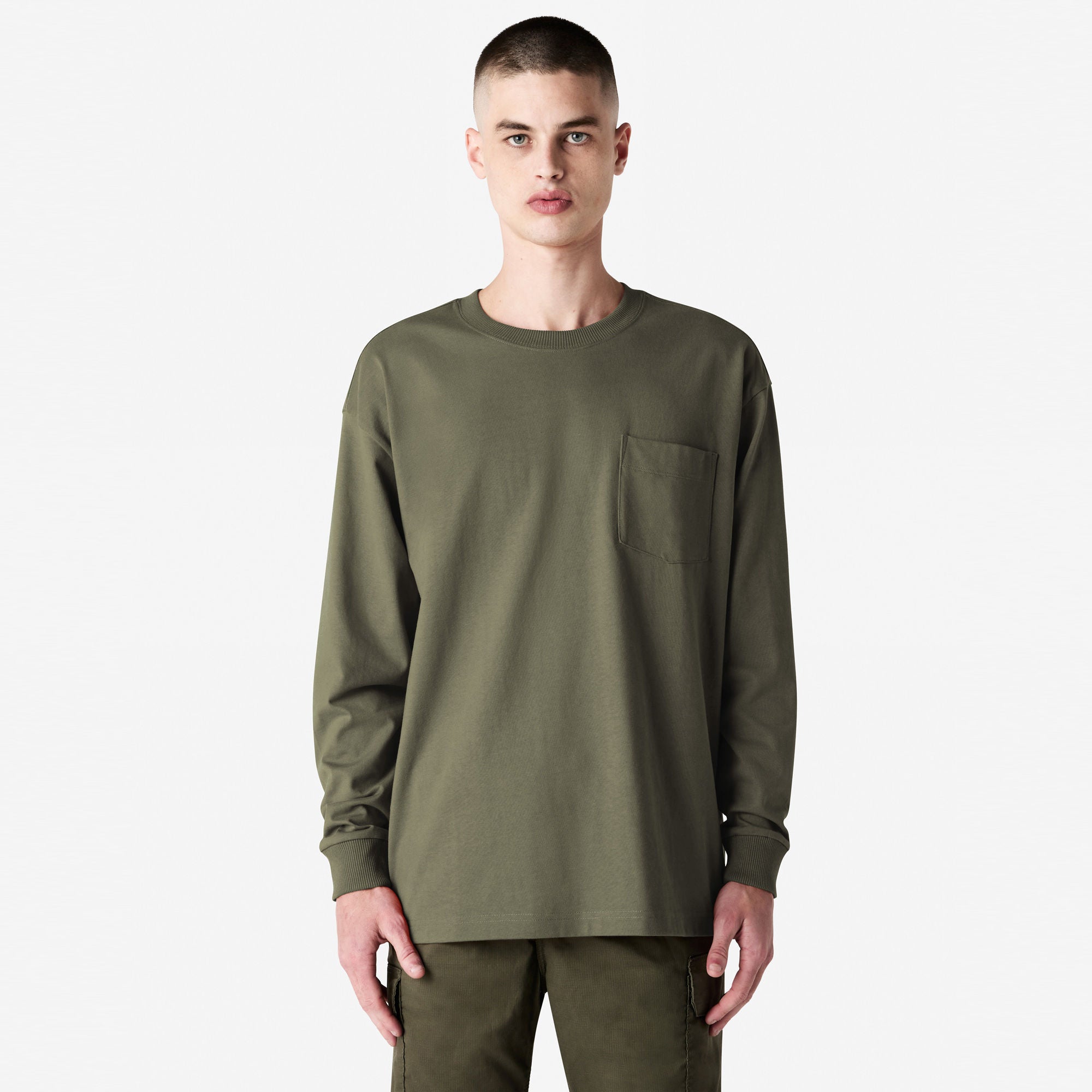 9410 American Apparel Super Heavyweight Long Sleeve T-Shirt with Pocket-11