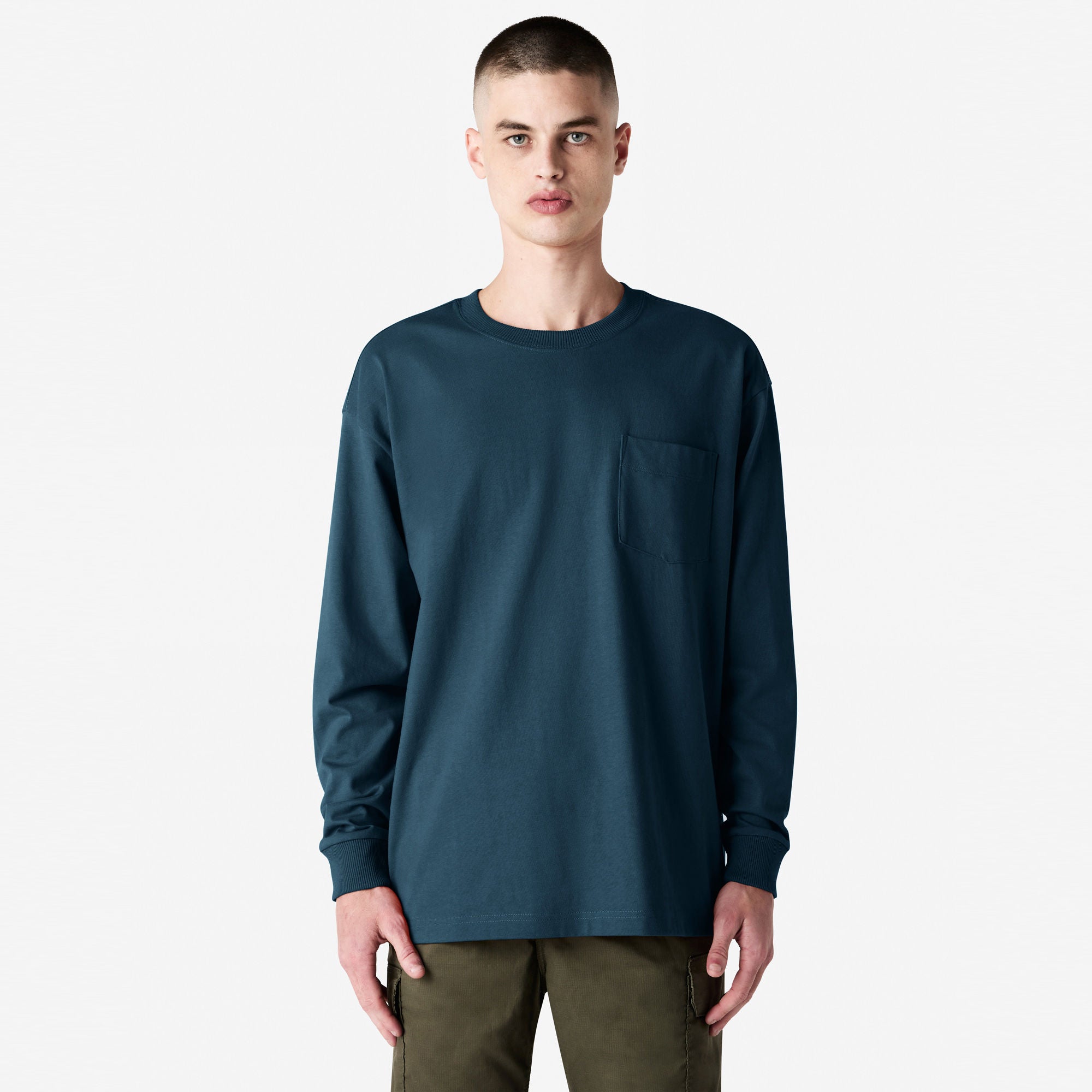 9410 American Apparel Super Heavyweight Long Sleeve T-Shirt with Pocket-12