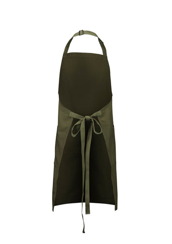 Barley Apron Olive back view