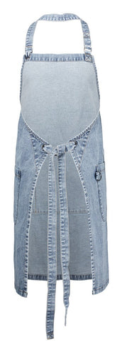 Clout Apron Blue back view