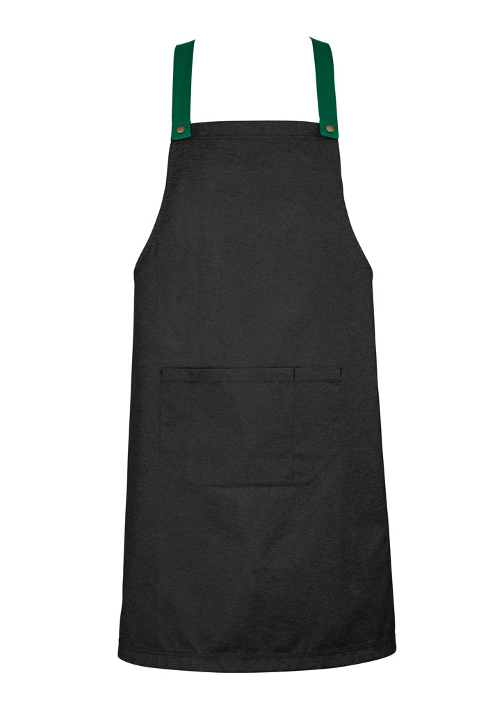 Urban Bib Straps Green back view