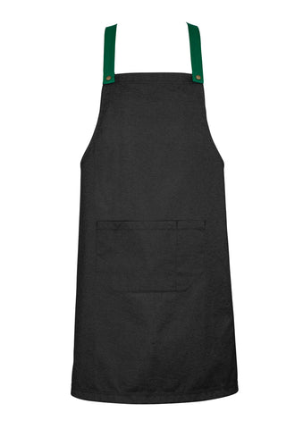 Urban Bib Straps Green back view