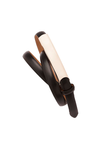 Slimline Womens Belt Black back view