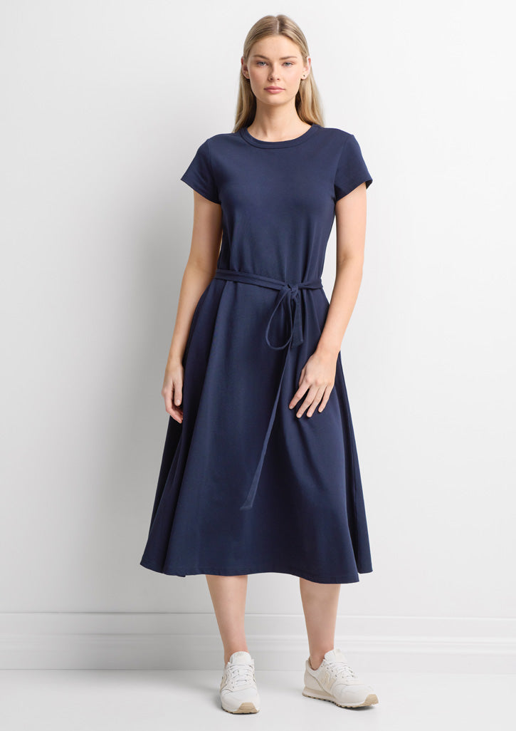 Grace Womens T-Shirt Midi Dress-BBS2605L-biz-collection-1