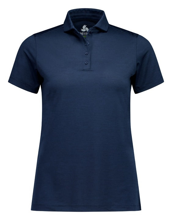 Phoenix Womens Short Sleeve Polo Navy front view