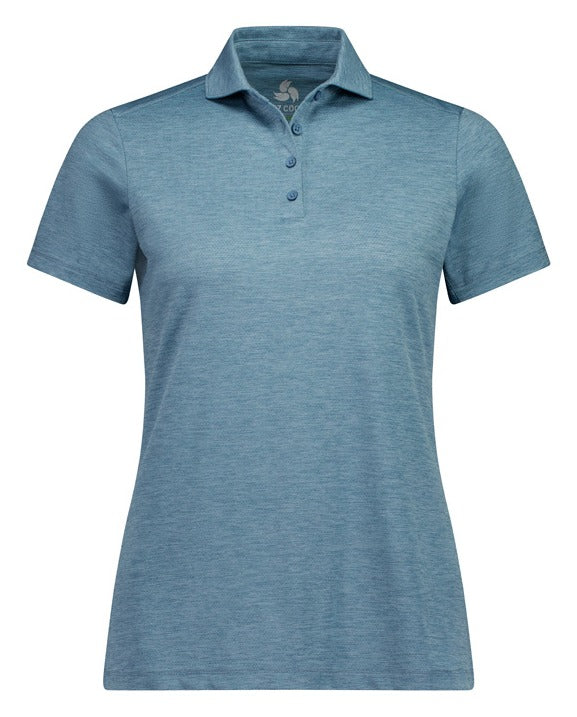 Phoenix Womens Short Sleeve Polo in Ocean Marle