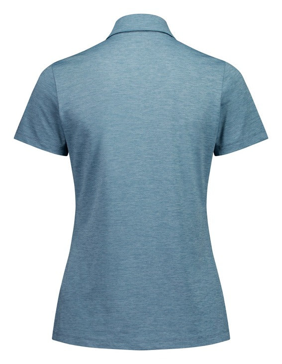 Phoenix Womens Short Sleeve Polo Ocean Marle back view