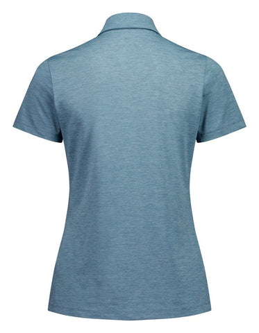 Phoenix Womens Short Sleeve Polo Ocean Marle back view