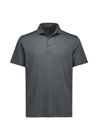 Phoenix Mens Short Sleeve Polo Charcoal Marle front view