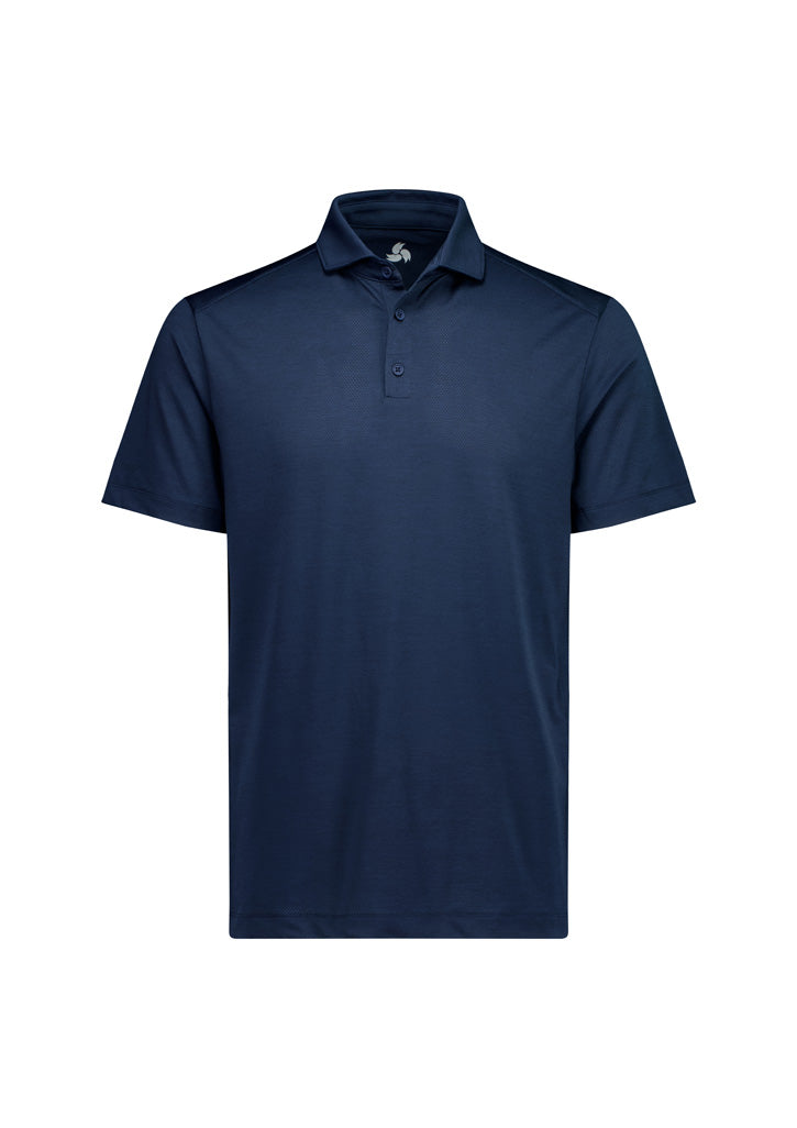 Phoenix Mens Short Sleeve Polo Navy front view